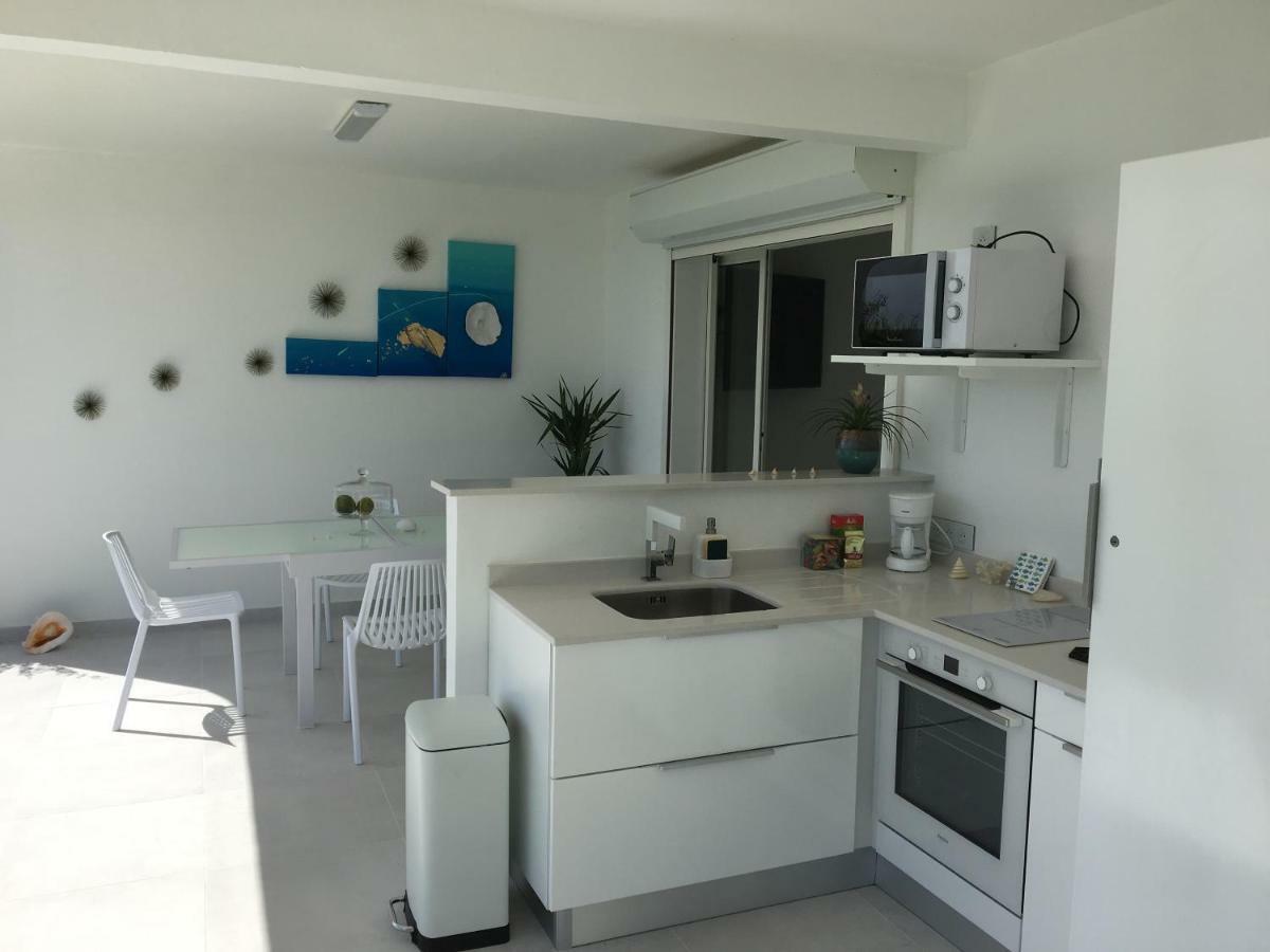 Studio Cozy Melissa Elegance - Guadeloupe , Le Gosier , Dampierre - Avec Pleine Vue Mer - Ocean A 180 Degres Exterior foto
